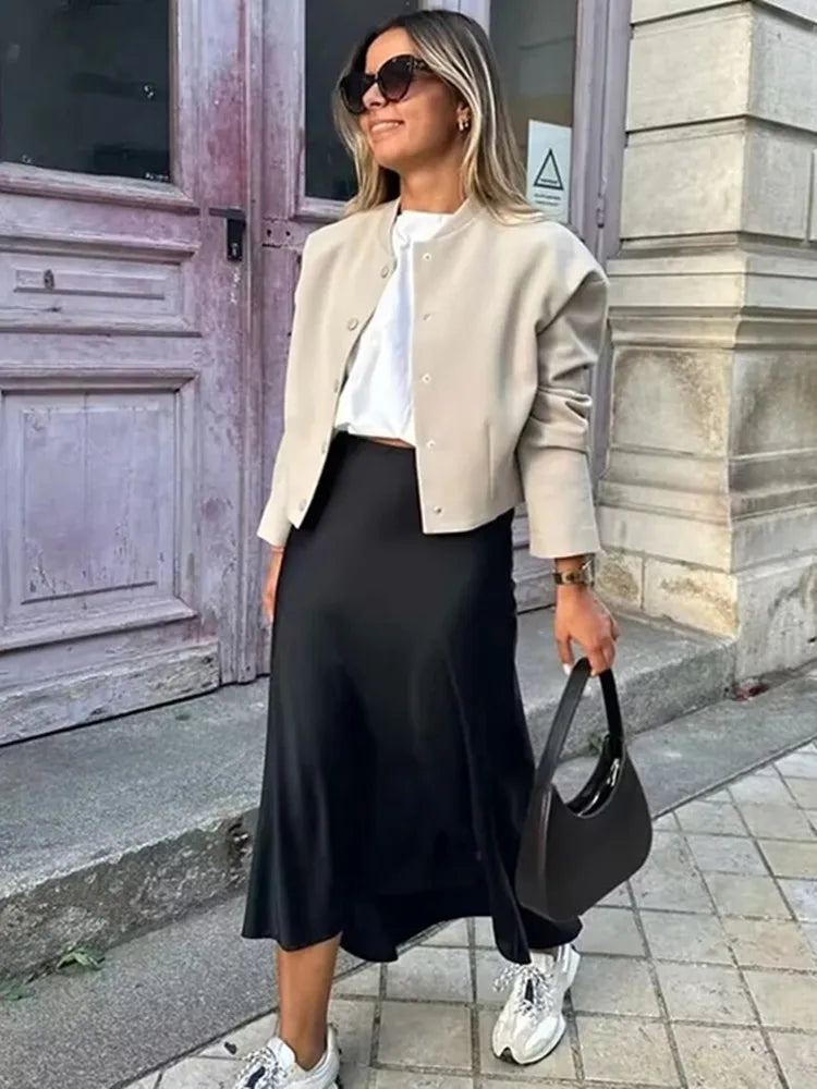High Waist Long Skirts