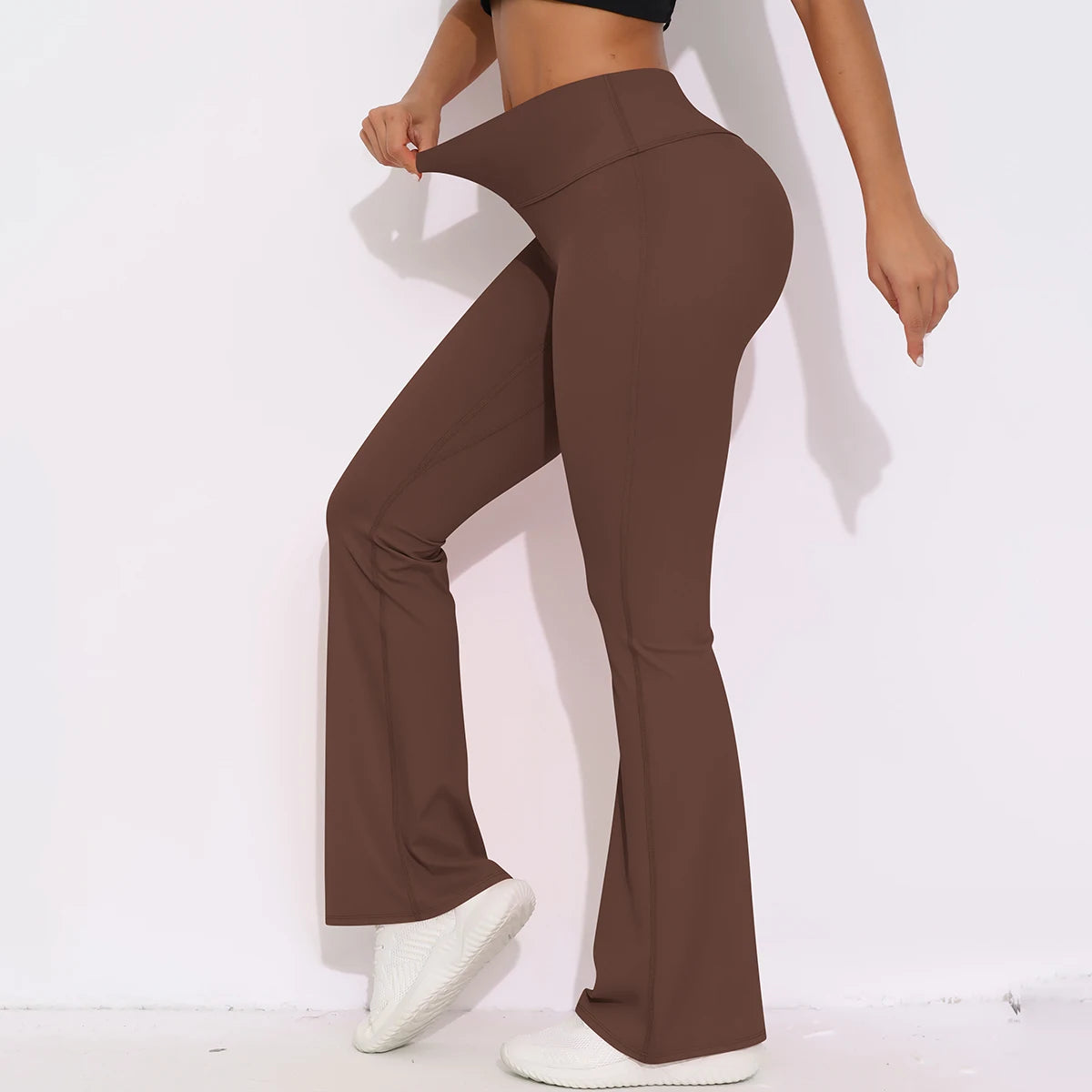 Women Yoga Bell-bottoms Tight Scrunch Butt Lifting Leggings