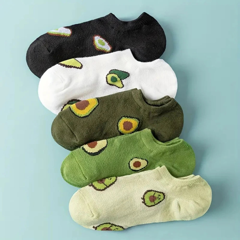Avocado Crew Ankle Socks