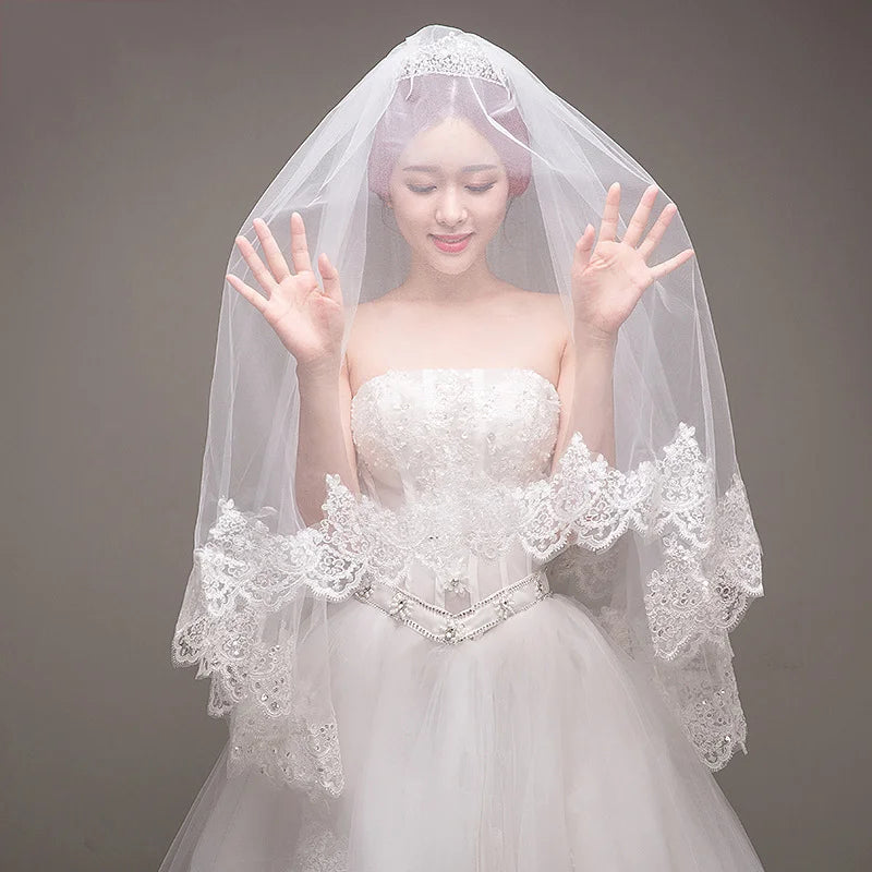Women's Sequins Edge Bride Wedding Accessories