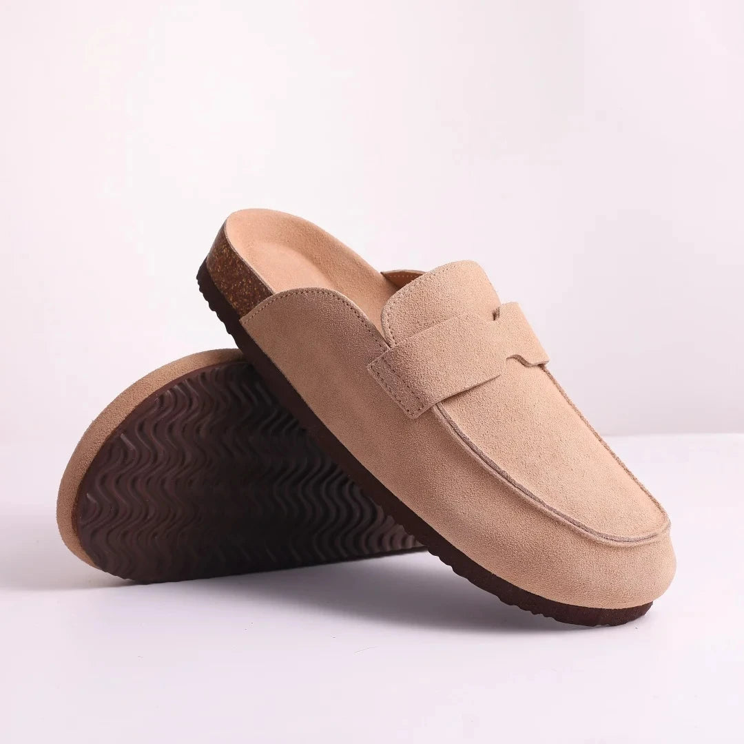 Classic Cork Antislip Outdoor Slippers With Arch Support