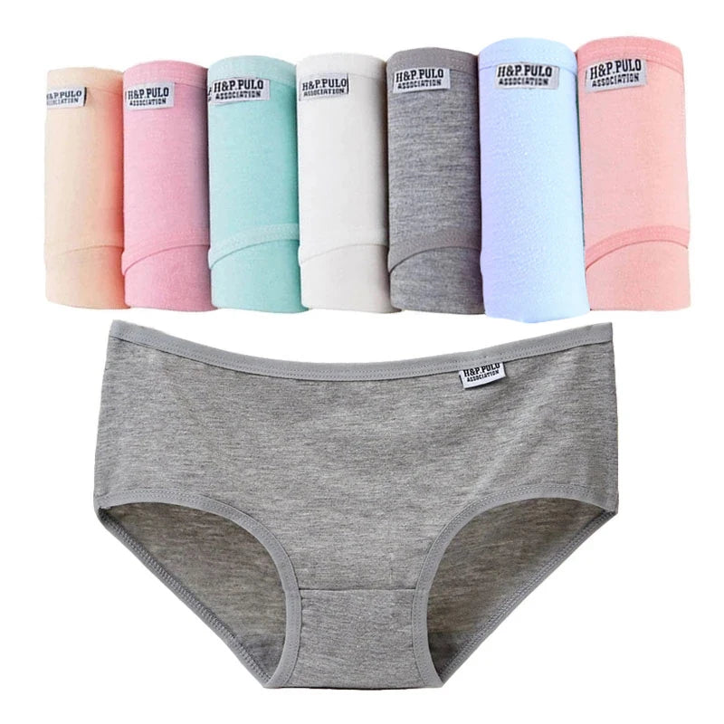 7Pcs/Lot Plus Size Underwear Women's Panties Cotton