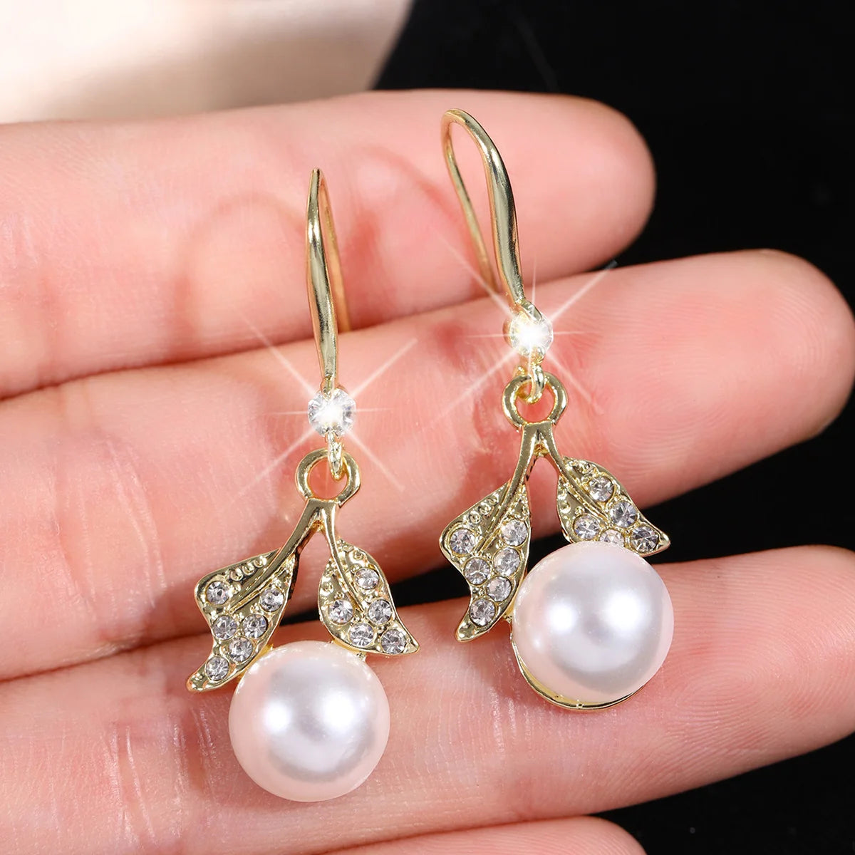 New Classic Elegant Imitation Pearl Earrings