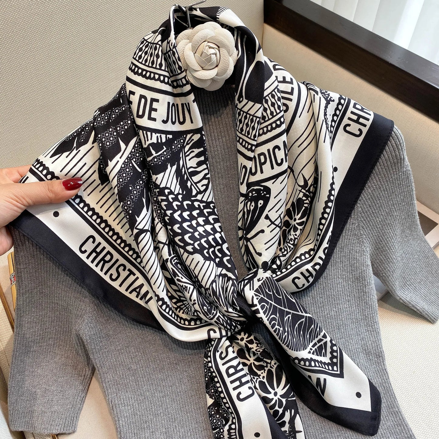 90*90cm Women Scarf Silk
