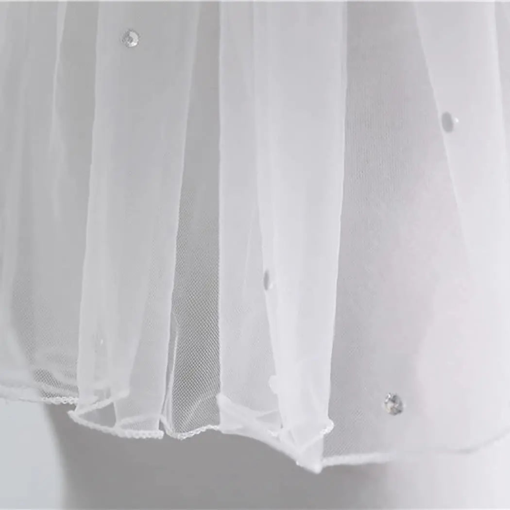 Crystal Bridal Veils Short 1 Tier Accessories