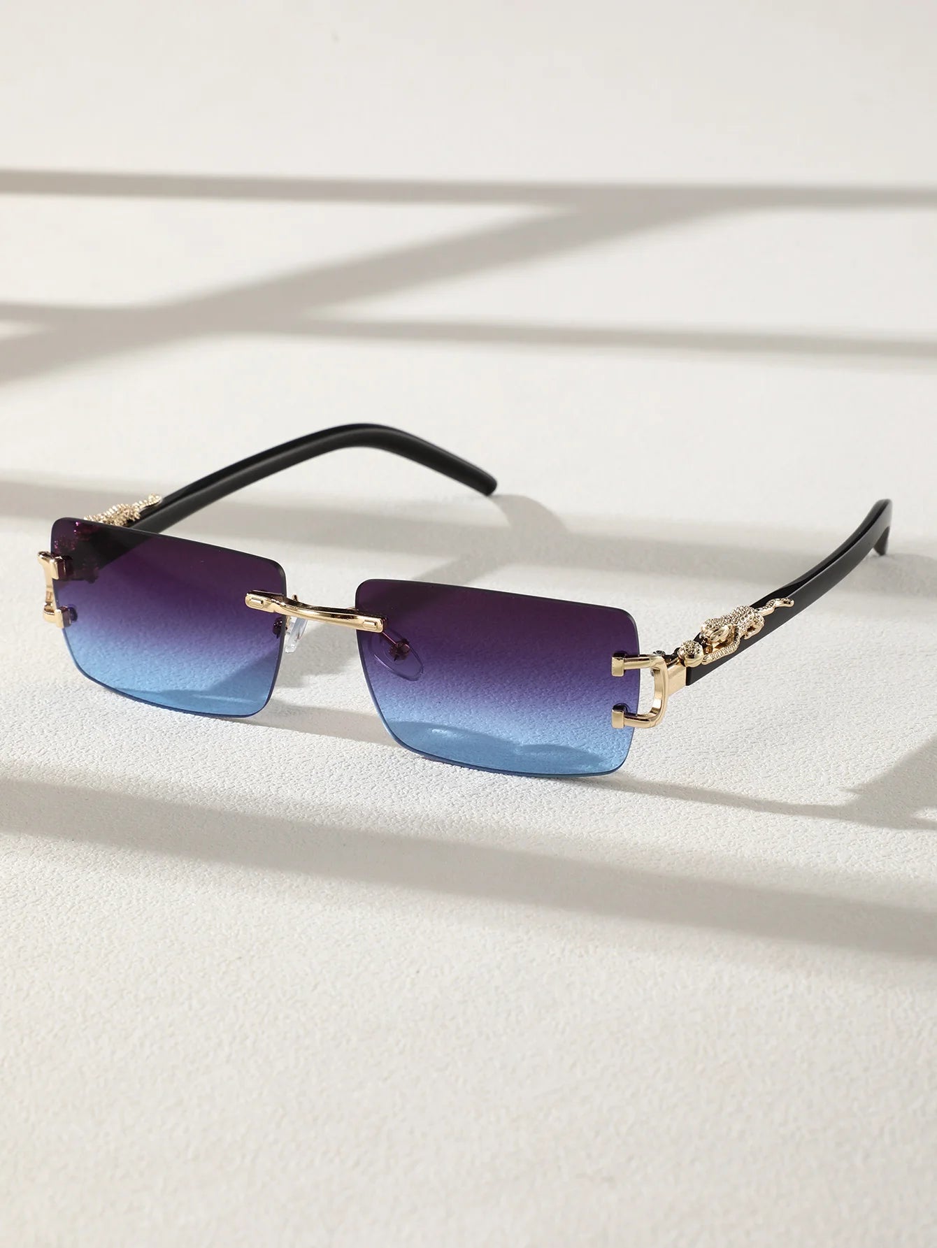 Trendy Frameless Rectangular Personalized Sunglasses