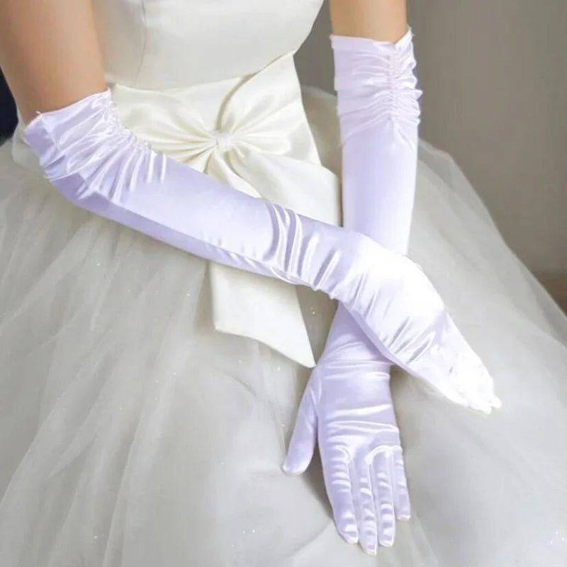 Wholesale Bridal Gloves Beaded With Finger Wedding Accessories