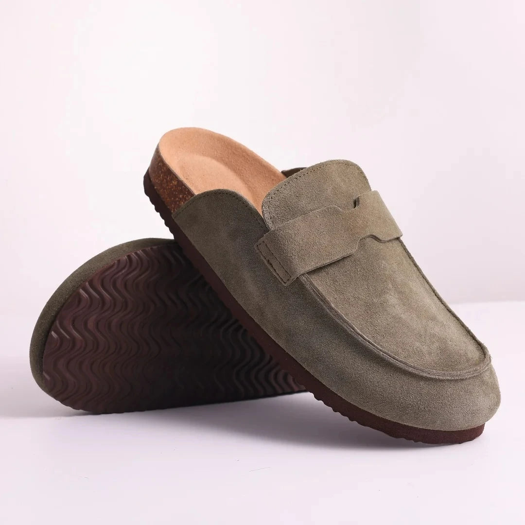 Classic Cork Antislip Outdoor Slippers With Arch Support