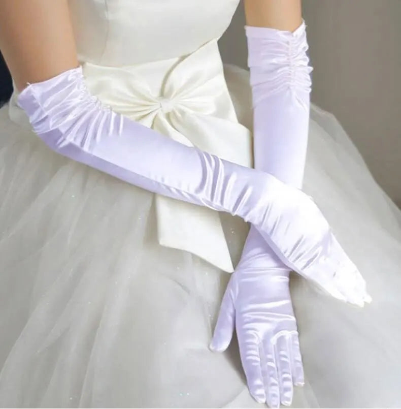 Wholesale Bridal Gloves Beaded With Finger Wedding Accessories