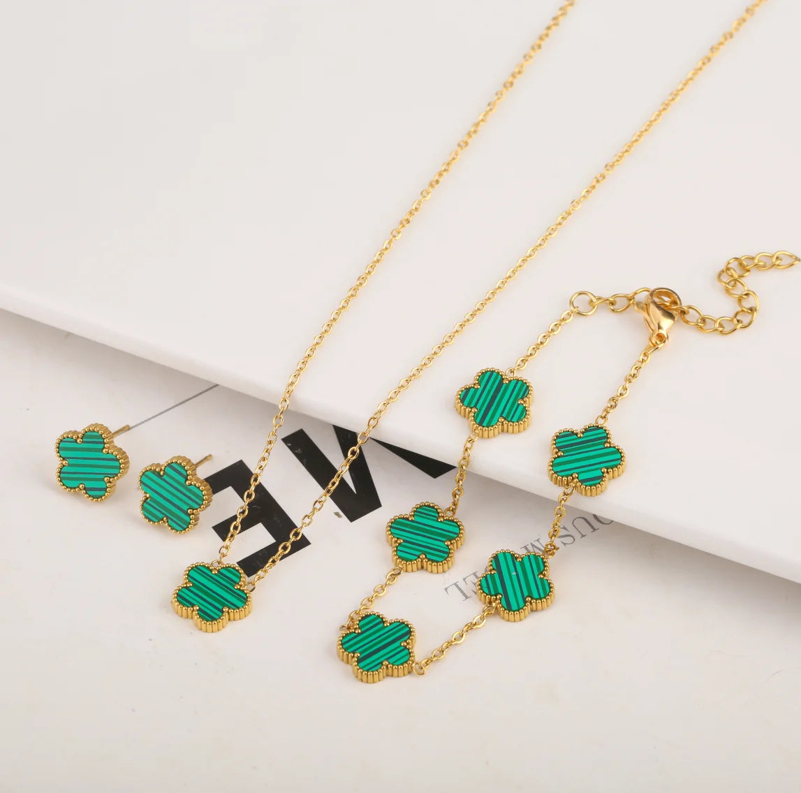 Adjustable New Design Gold Plated Stainless Steel 316L Plant Flower Bracelet