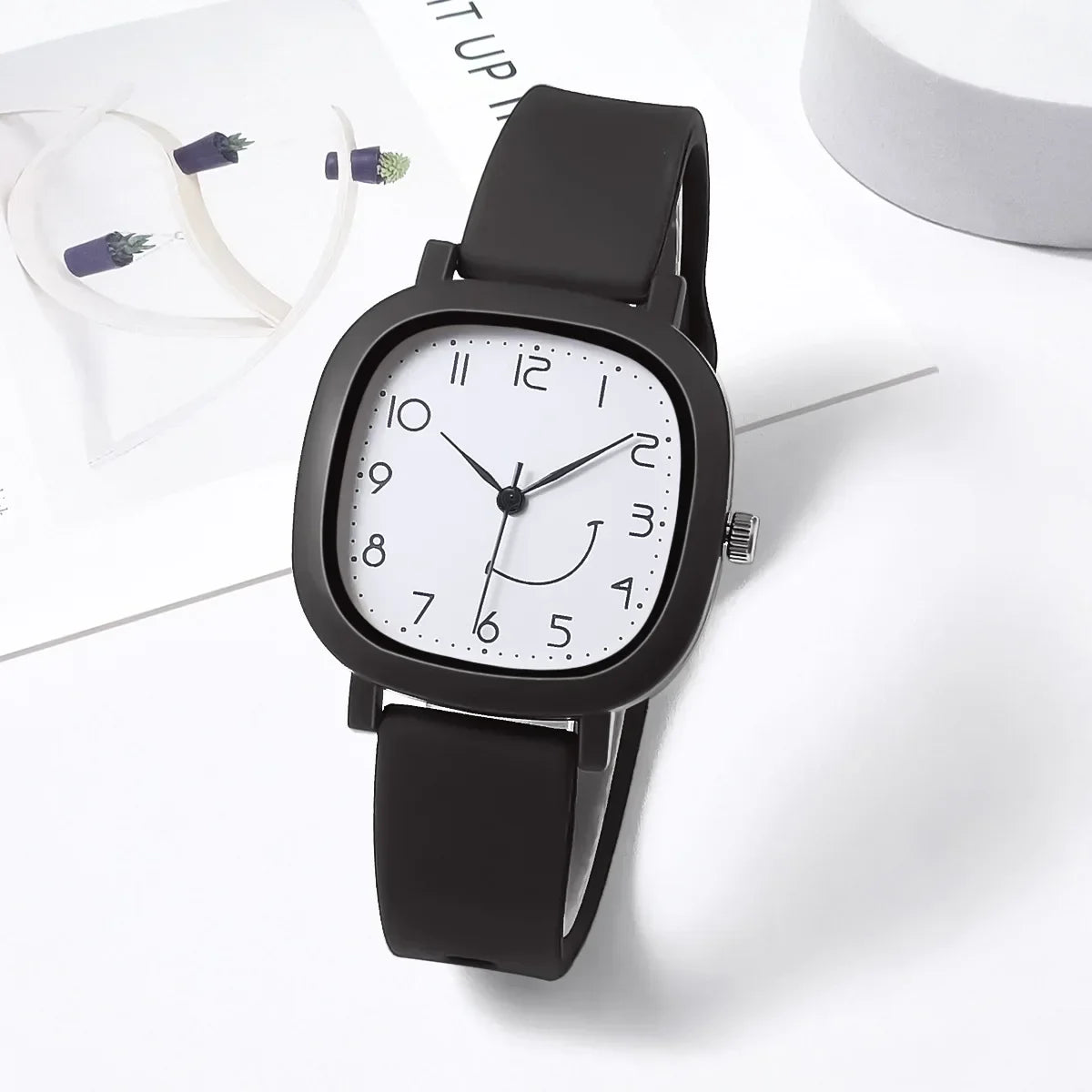 Quartz Watches New Jelly Colored Silicone Strap