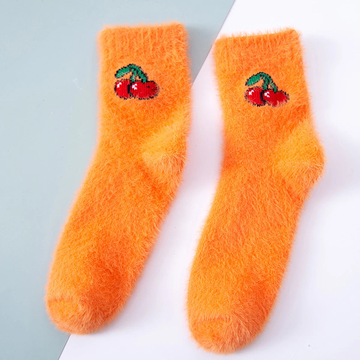Women's Warm Solid Color Floor Socks