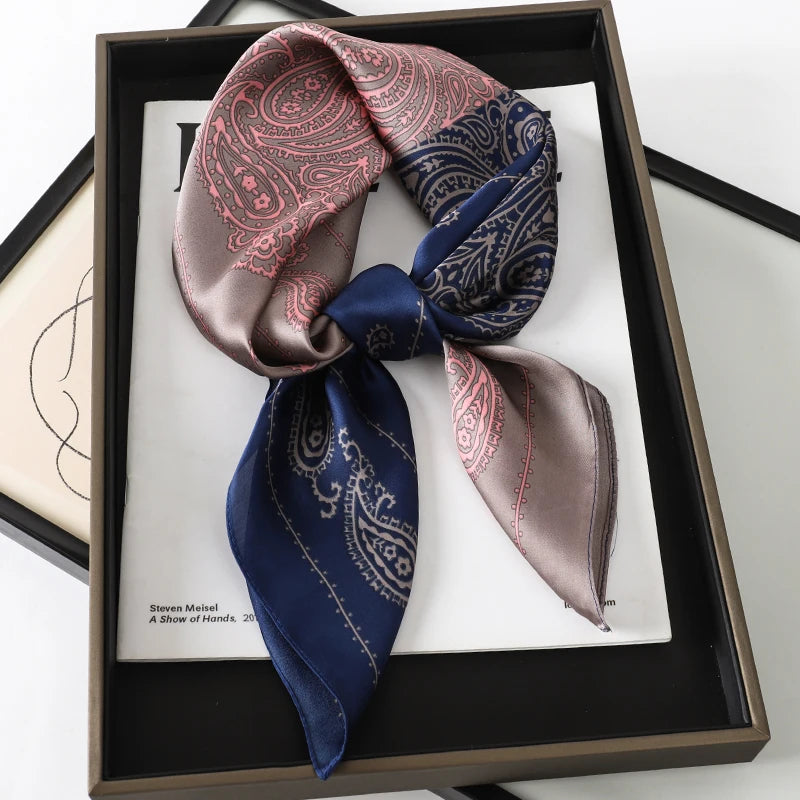 70X70cmPrinted Women's Scarf Pashmina Silk Scarf