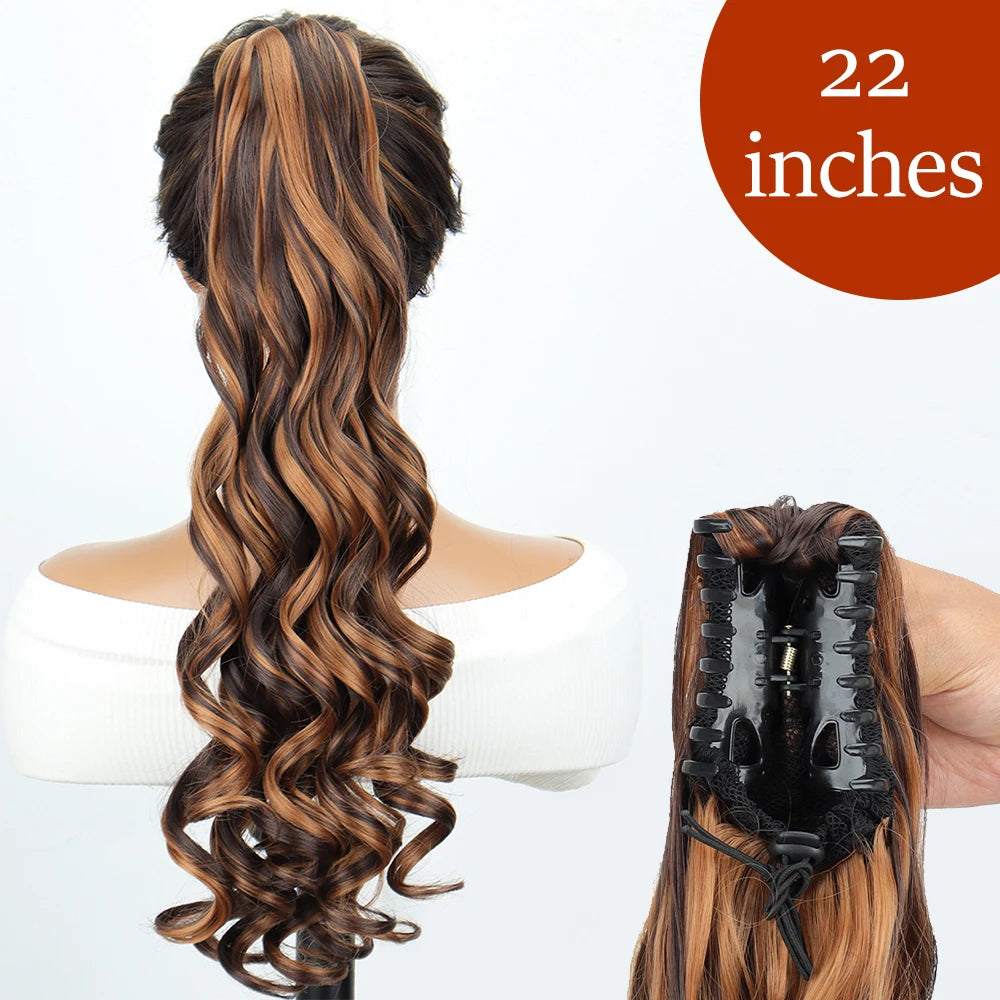 34inches Synthetic Ponytail Hair Extension