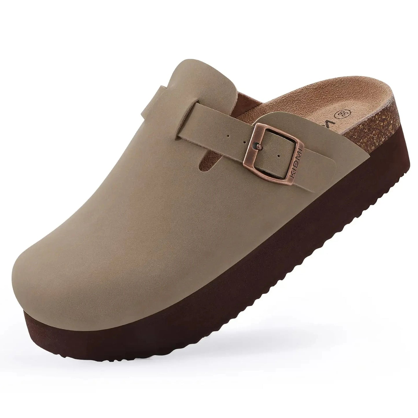 Classic Cork Antislip Outdoor Slippers With Arch Support