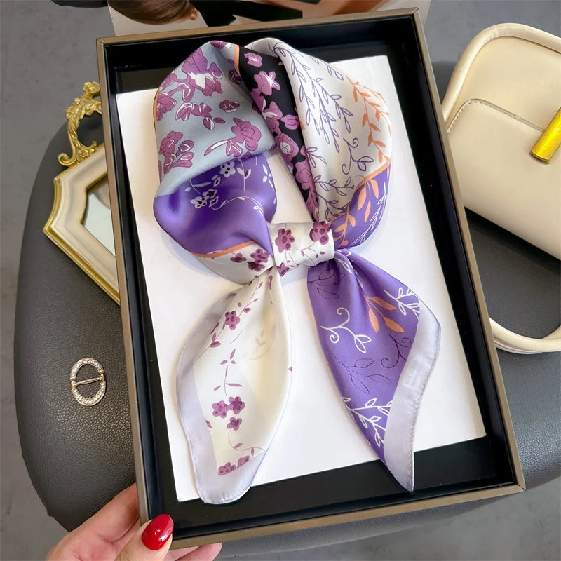 70X70cmPrinted Women's Scarf Pashmina Silk Scarf