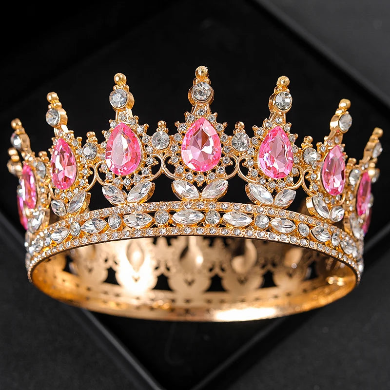 Baroque Round Wedding Crown