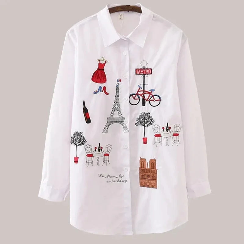 Women Spring Autumn Style Long Sleeve Blouses