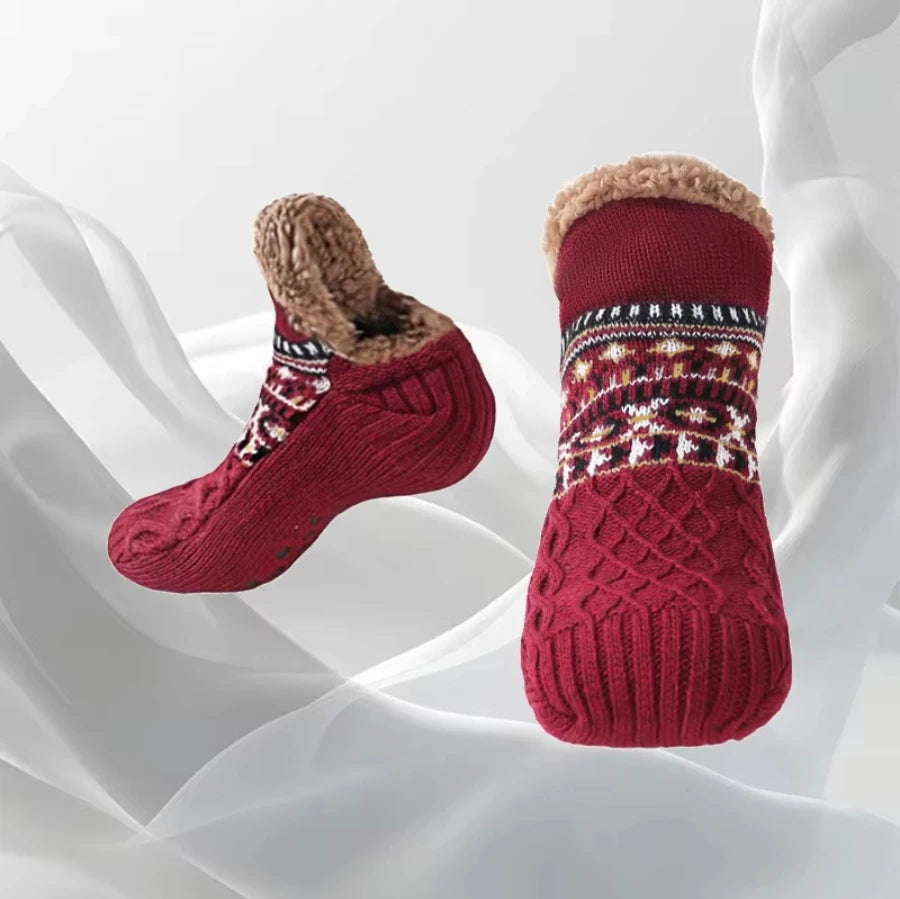 Women's Warm Solid Color Floor Socks