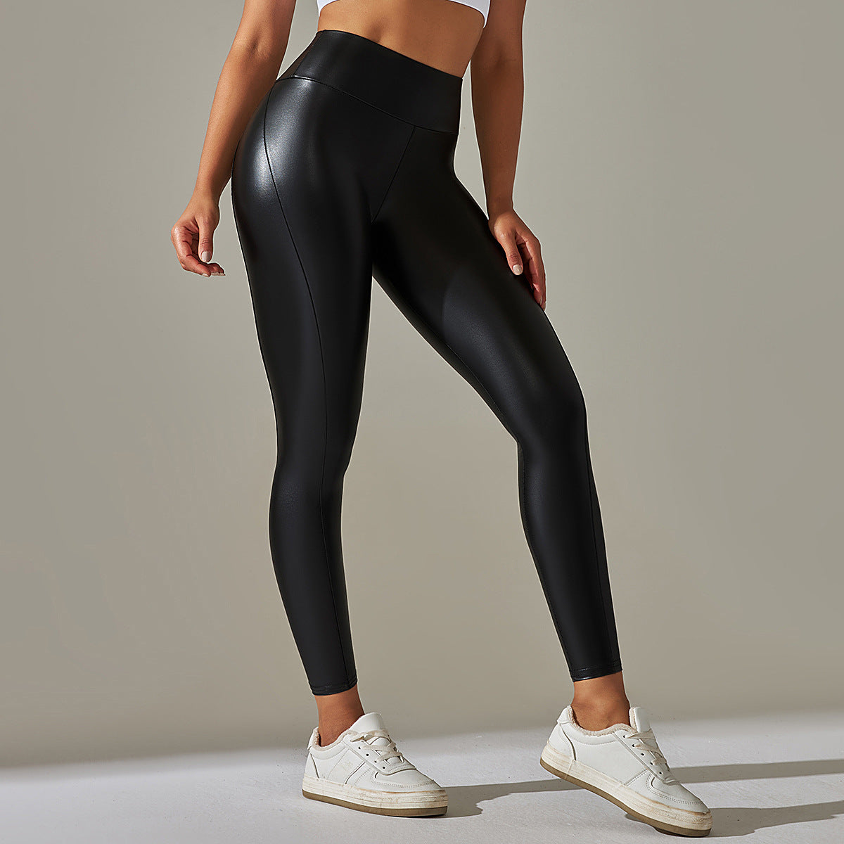 Women Sexy Skinny PU Leather Pants High Waist