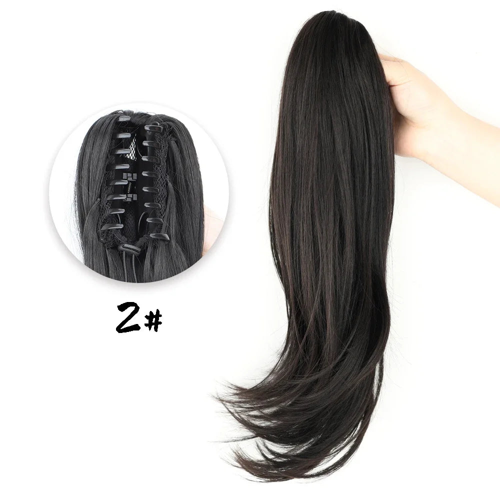 Synthetic Claw Clip Ponytail Hair Extension