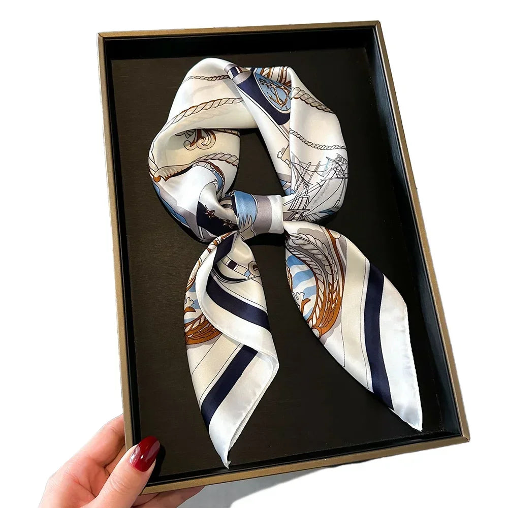 Neckerchief Female Luxury Square Scarf