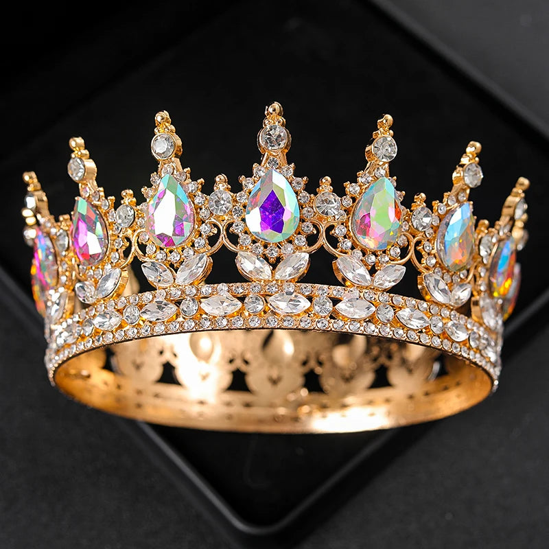 Baroque Round Wedding Crown