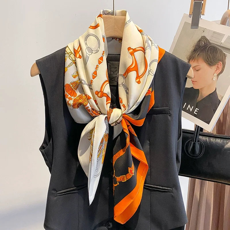 90*90cm Women Scarf Silk