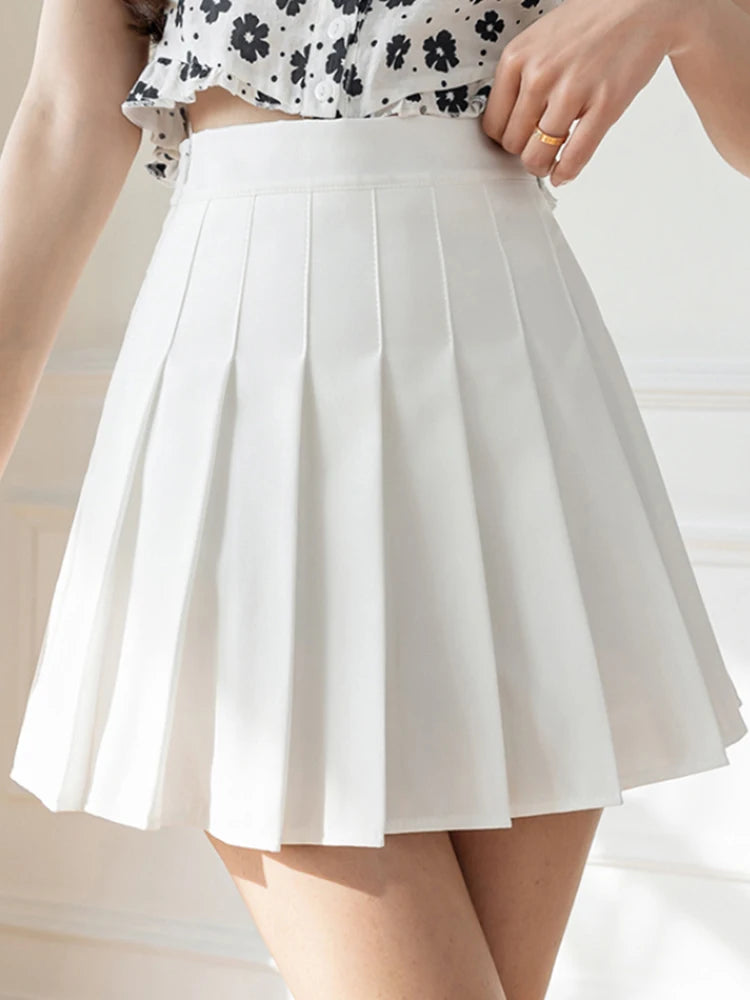 High Waist Zipper Girls Dancing JK Mini Skirts