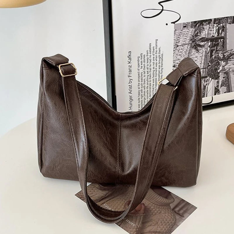 Leather Commuter Fashion Vintage Casual Tote Bag