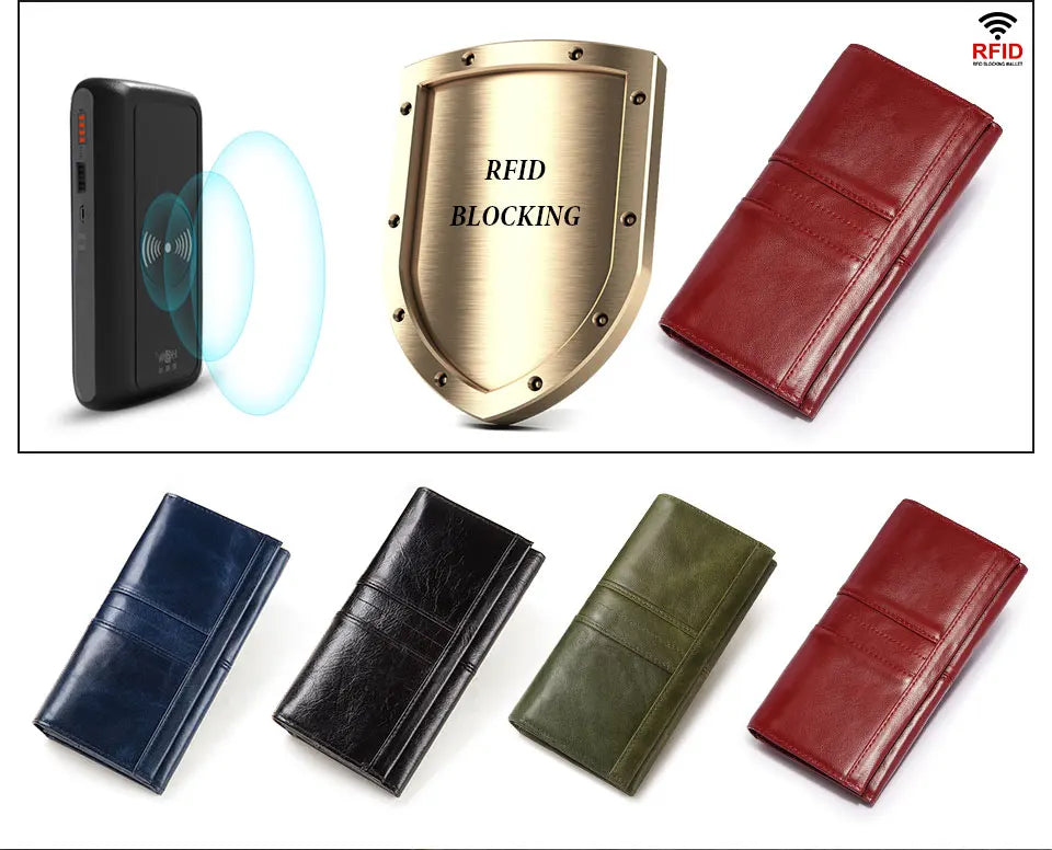 Women's Clutch Bag Genuine Leather Wallets