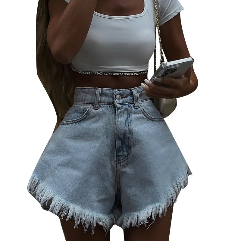 Streetwear Fashion Versatile High Waist Short Pants
