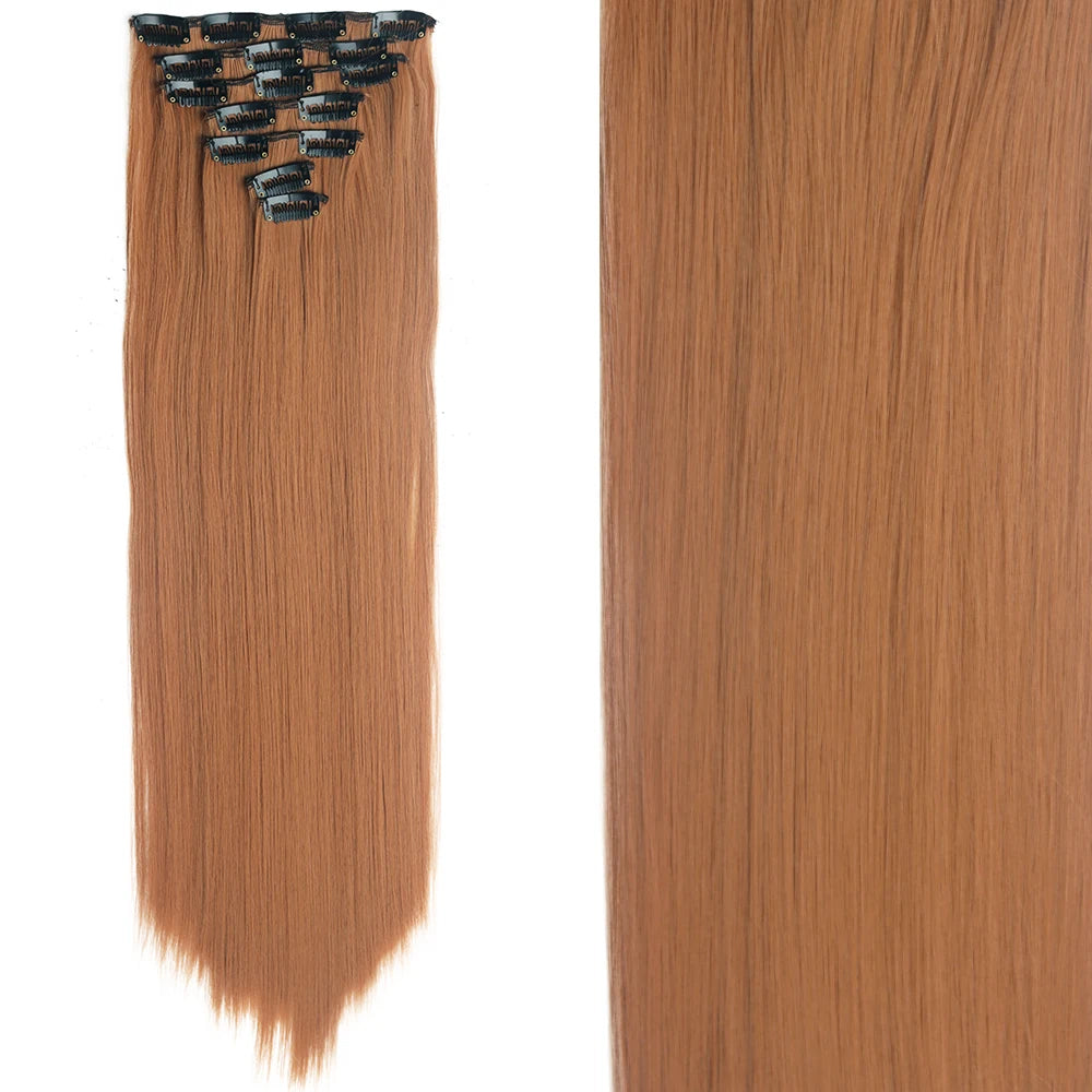 7Pcs/Set 16 Clips Hair Extension
