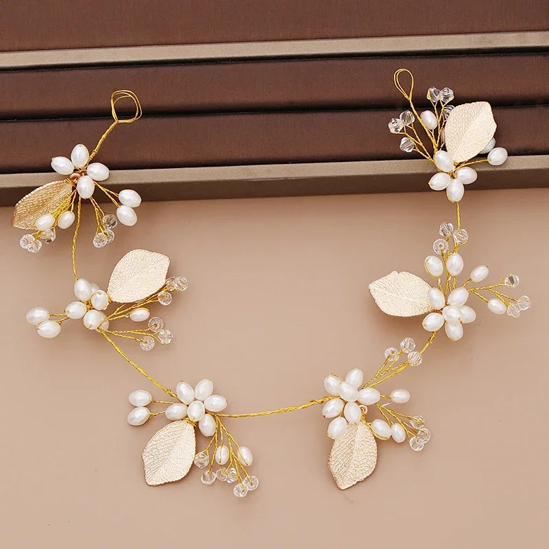 Bridal Pearl Headband Wedding Hair Accessories