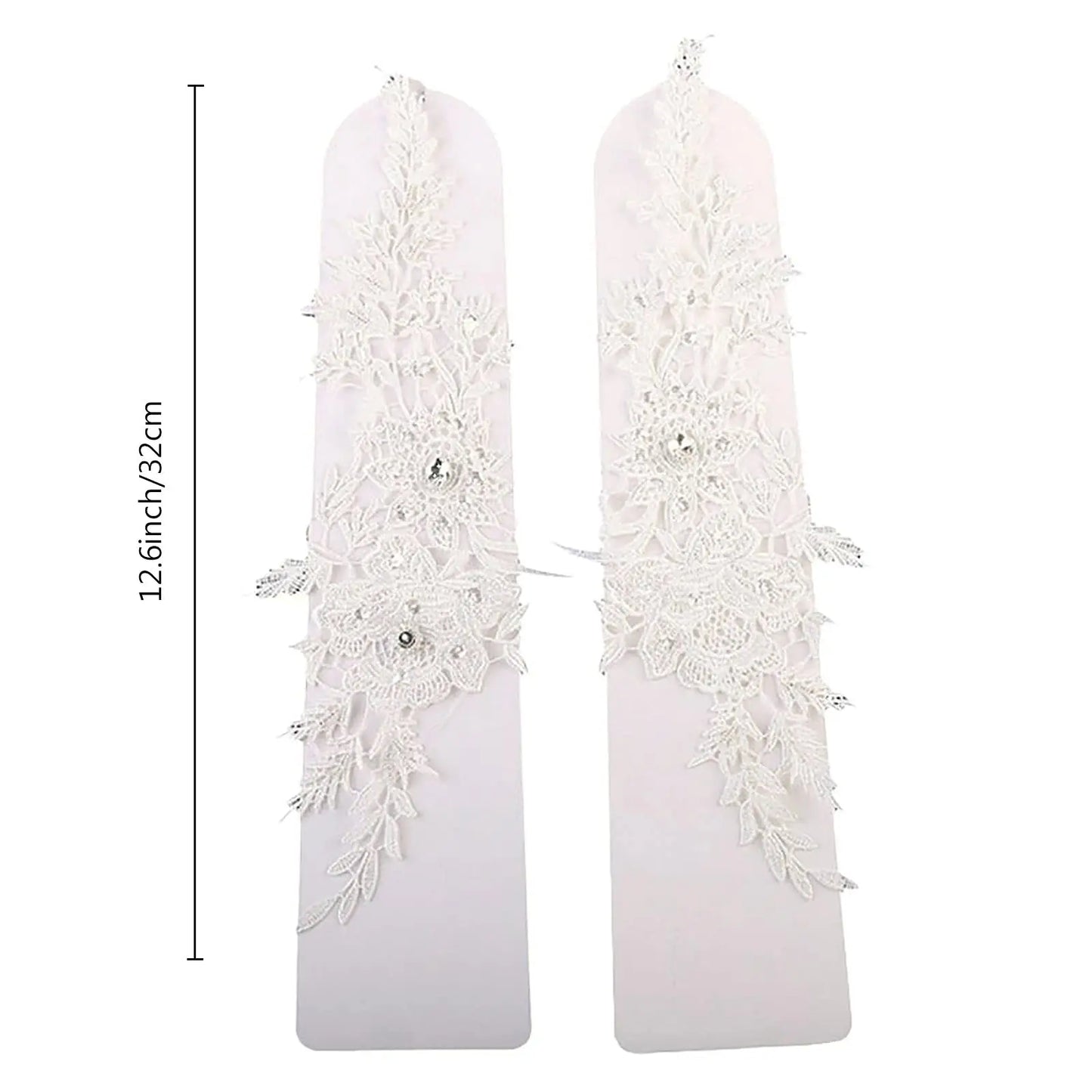 Crystal Women's Wedding Gloves Fingerless Wedding Accessory