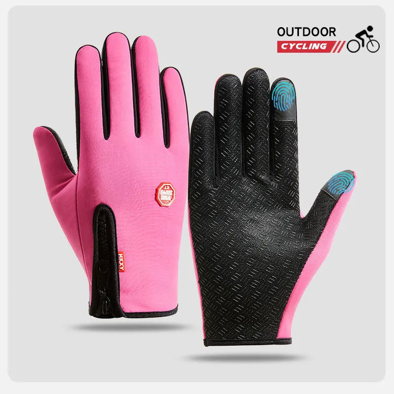 Driving Motorcycle Waterproof Thermal Non-Slip Gloves