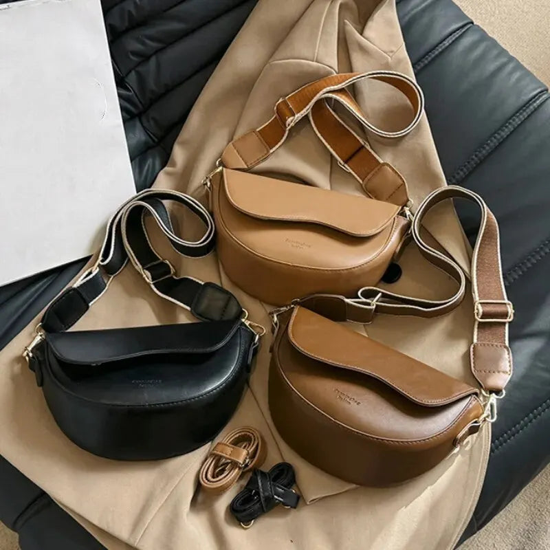 Small Saddle Shoulder Crossbody Bag