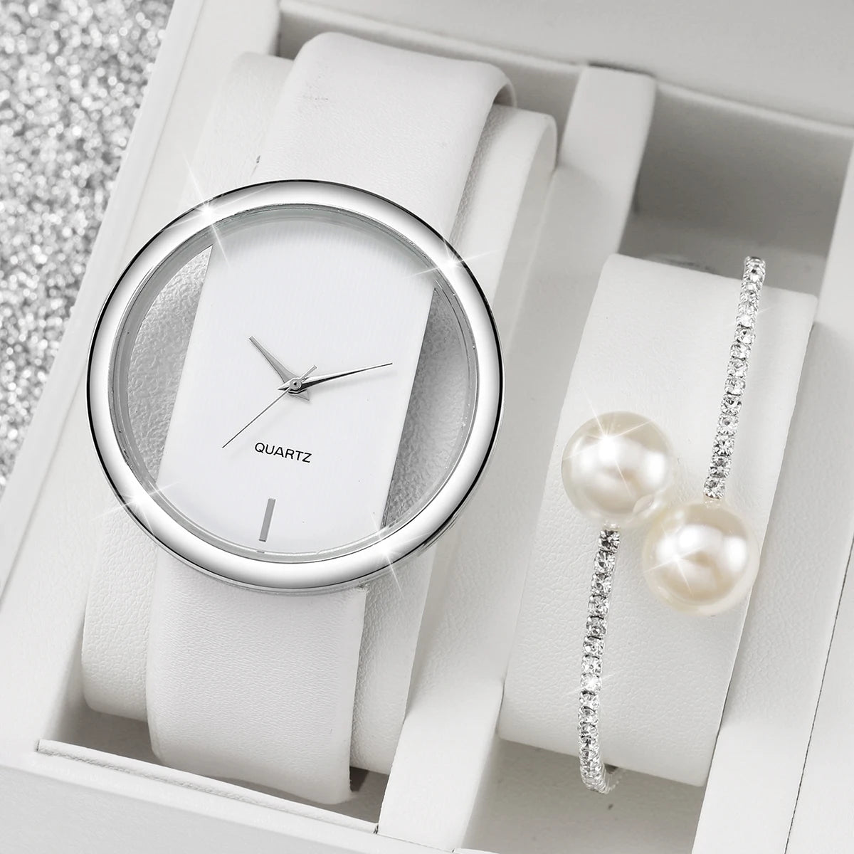 Pearl Diamond Bracelet Set (Without Box)