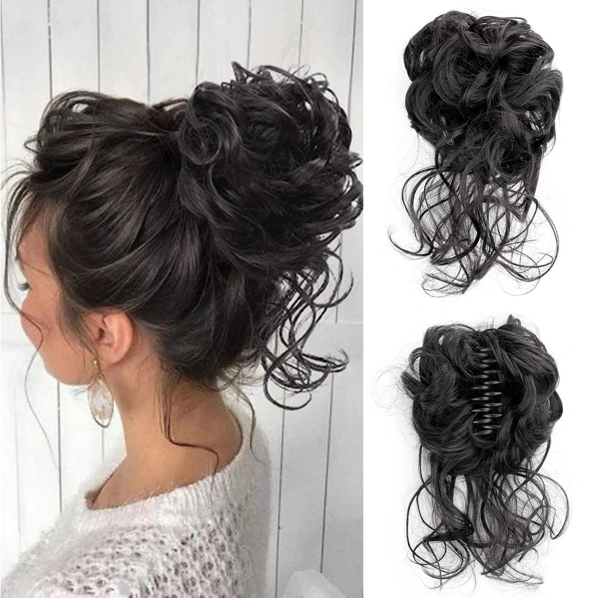 Hair Bun Clip In Ponytail Hair Extensions