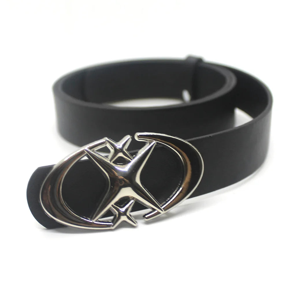 Punk Moon Star Buckle Belt Design