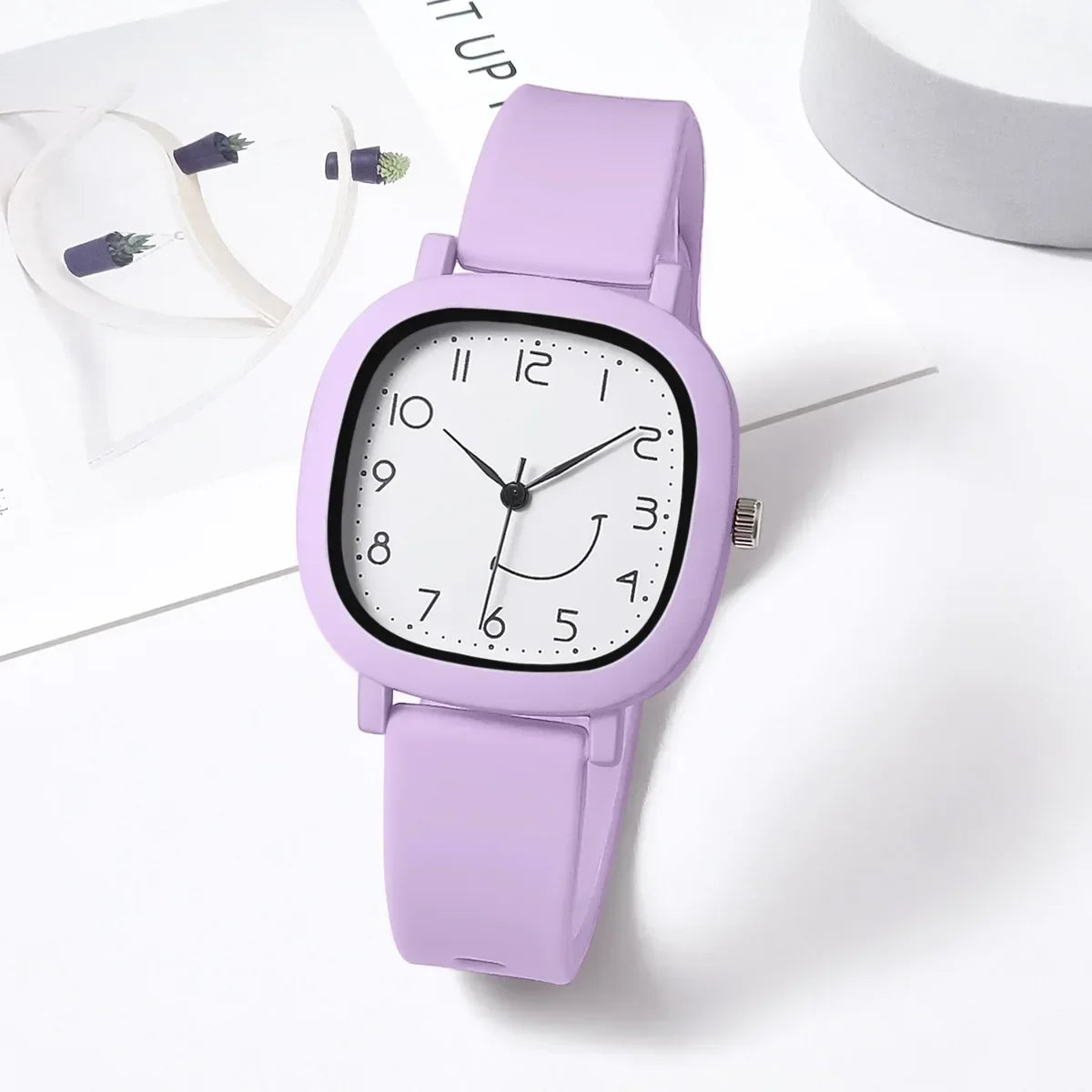 Quartz Watches New Jelly Colored Silicone Strap