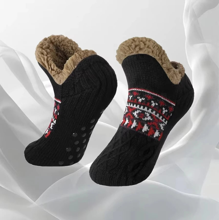 Women's Warm Solid Color Floor Socks
