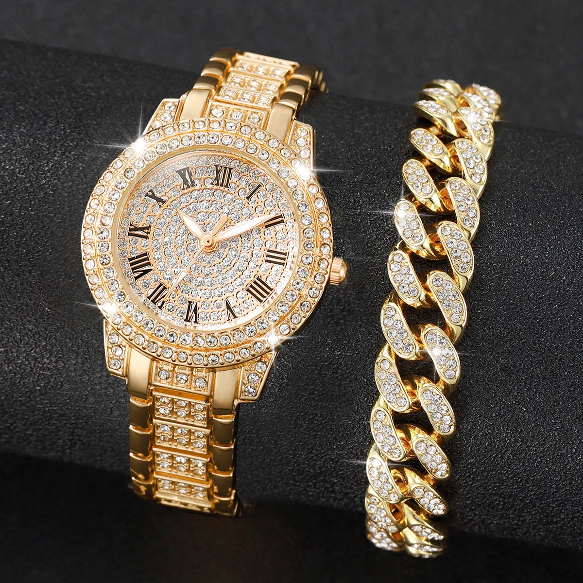 Rhinestone Womens Bracelet Watches