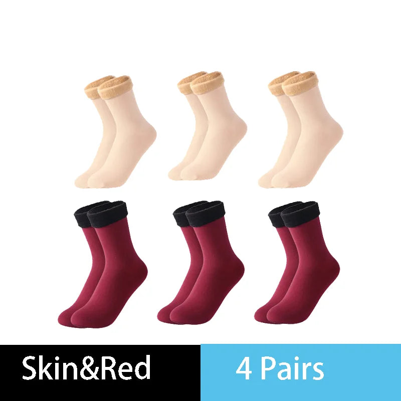 Warm Solid Women Socks