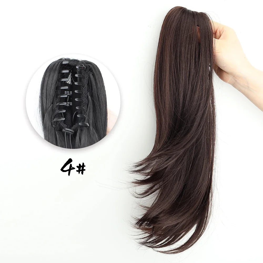 Synthetic Claw Clip Ponytail Hair Extension
