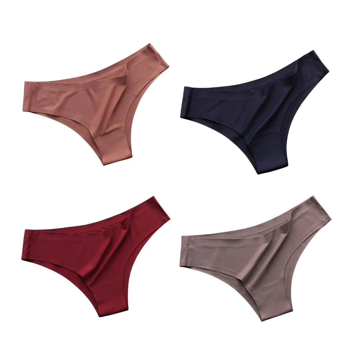 4PCS/Set Seamless Panties Ice Silk