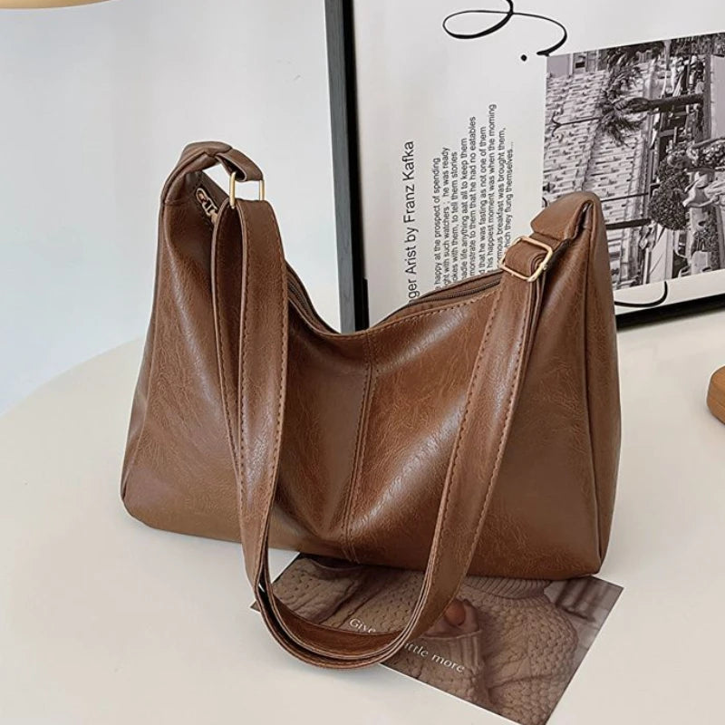 Leather Commuter Fashion Vintage Casual Tote Bag