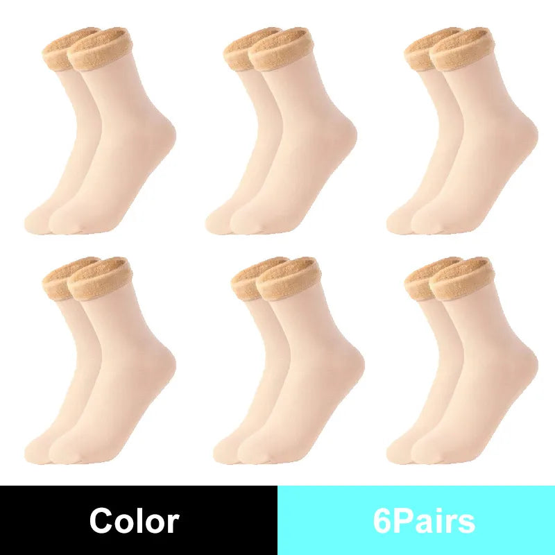 Warm Solid Women Socks