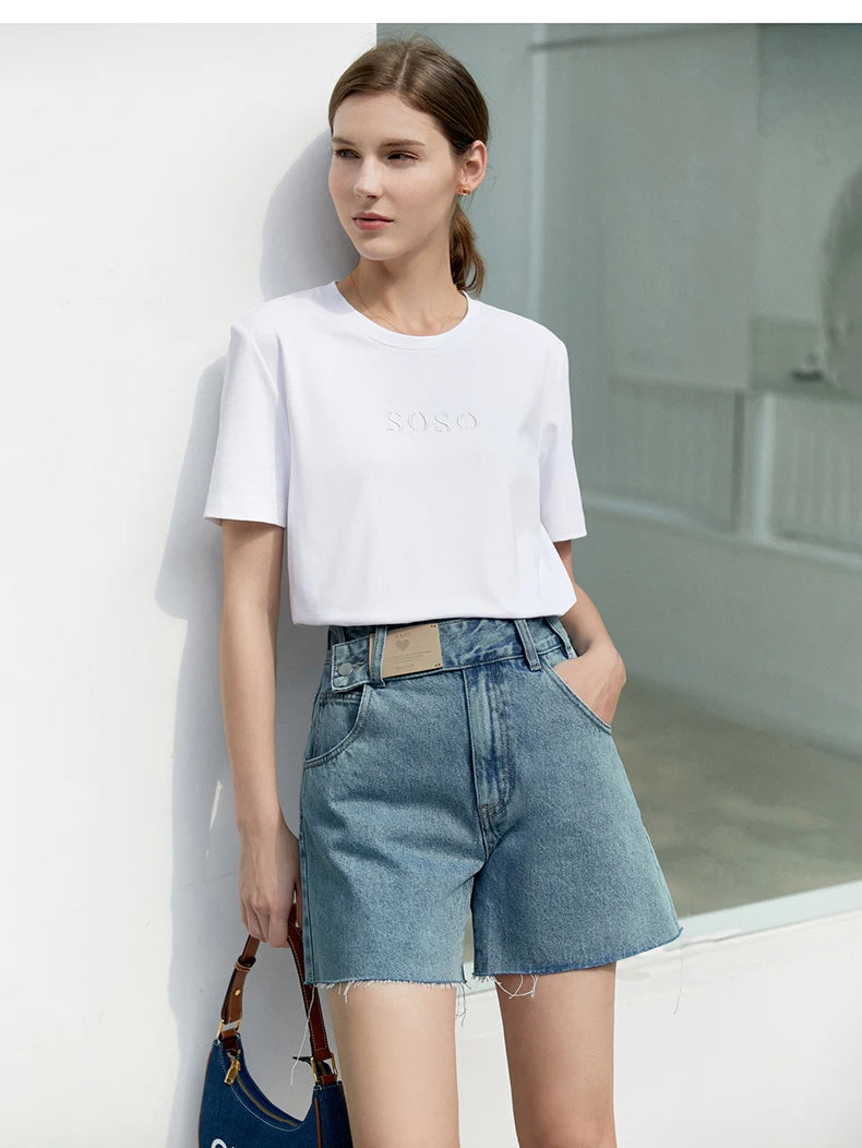 Minimalism Summer New Fashion Design Jeans for Women