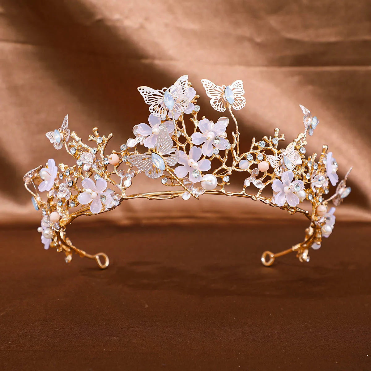 Golden Baroque Crystal Tiaras And Crown